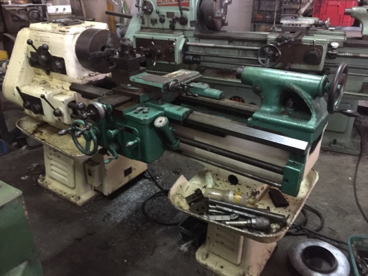ขายเครื่องกลึง5ฟุตญี่ปุ่น2เพลาพร้อมใช้ไฟ3สายราคาถูกครับแจ๋วๆ