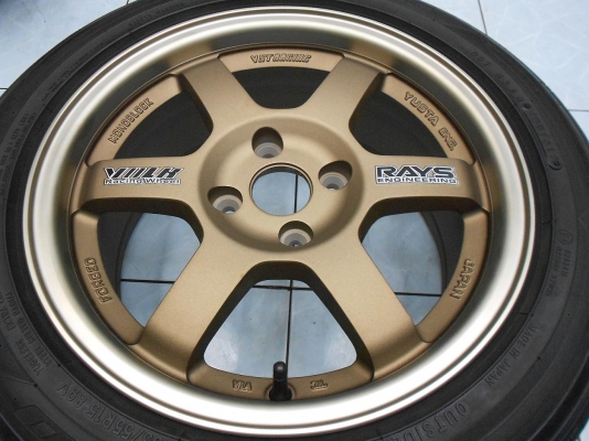 ล้อใหม่ TE37 ขอบ 15*7ET35 พร้อมยาง Nitto 195/55/15 ผลิตปี 2013 /เทิร์นได้ ใส่ฟรีค่ะ