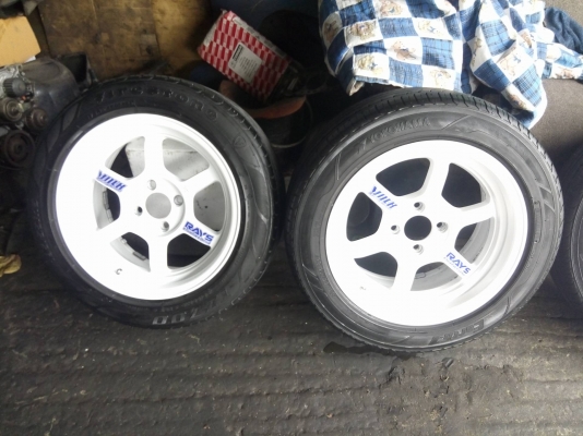 แม็กสวย ยางดี สภาพจบ ใส่กลับบ้านได้เลย TE37 ขอบ 15 กว้าง 7 แม็กสวย ยางดี สภาพจบ ใส่กลับบ้านได้เลย TE37 ขอบ 15 กว้าง 7