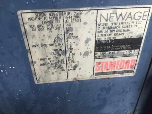 ขายเครื่องปั่นไฟ140kva