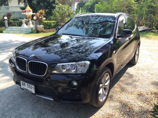 BMW X3 2.0D ปี 2012 สีดำ รถสวยเนียนสุดๆ BSI ยังเหลื่อ รถมือเดียวอุปกรณ์ครบ