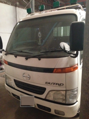 หกล้อเล็ก Hino Dutro ไม่ติดเวลา ติดแก๊สLPG เดิมๆจากญี่ปุ่น