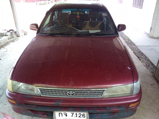 กันแดดกันฝน ขายโตโยต้า corolla GXI เกียร์ ออโตั + LPG ลงเล่มแล้ว ปี 1995 แอร์หนาว เครื่อง 1300 cc ถูกๆ ขายตามสภาพ
