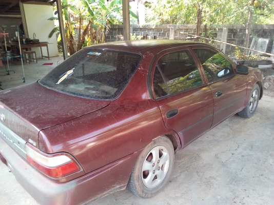 กันแดดกันฝน ขายโตโยต้า corolla GXI เกียร์ ออโตั + LPG ลงเล่มแล้ว ปี 1995 แอร์หนาว เครื่อง 1300 cc ถูกๆ ขายตามสภาพ