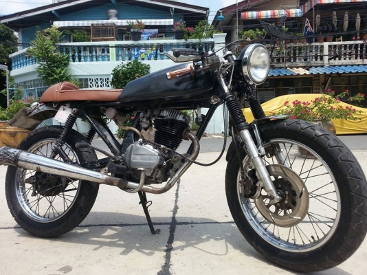 ขาย Honda wing 125 ทะเบียนเต็มพร้อมโอน  แต่งสไตล์ cafe