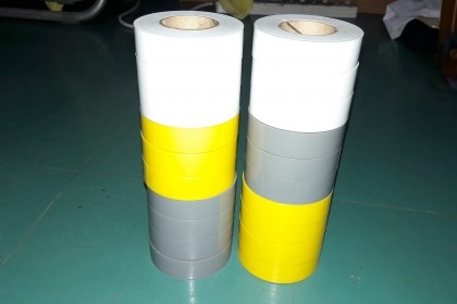 ขายเทปพันสายไฟแพ็ค10ม้วน ชุด3สี สีเทา ขาว เหลือง