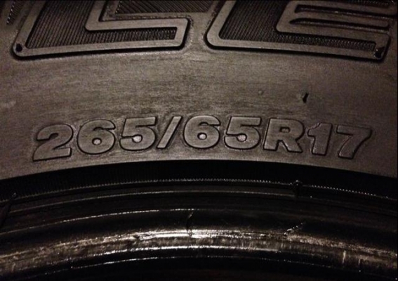 ยาง All Bridgestone 265 65 17 ปี14 พร้อมใช้งาน ราคาไม่แพง