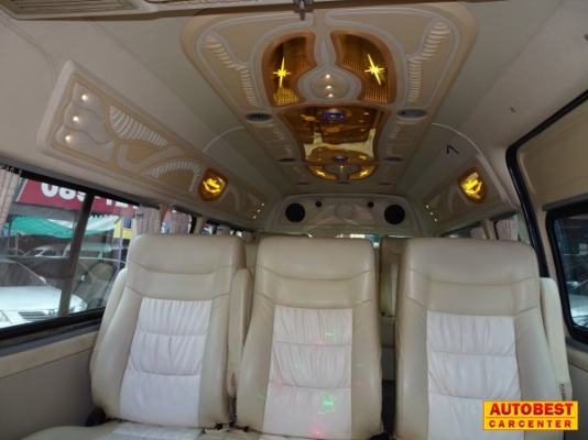 โทร 0922726669 ตันหยงเบสท์รถตู้ฝั่งธน COMMUTER ปี 2010 เบนซิน CNG แต่งวีไอพี  เบาะหนัง 3 แถว ราคา 729,000 บาท