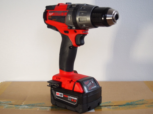 ชุดสว่านไร้แปรงถ่านมือ2 Milwaukee 2897-22 มีสว่านกระแทกและสว่านไขควง รุ่นใหม่ล่าสุด2016 แบ็ต5.0แอมป์