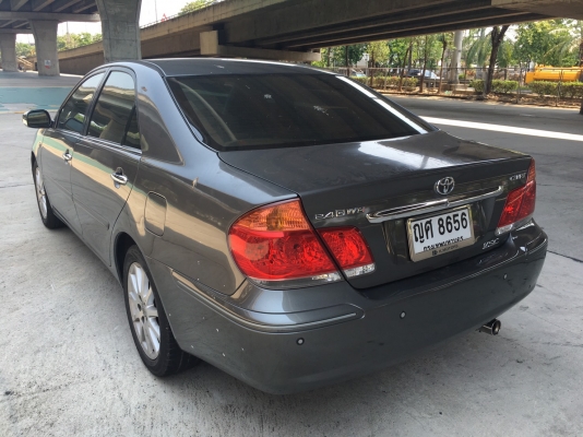 toyota camry 2.4Q สีเทาดำ ปี 2004 ไม่ติดแก๊ส เครื่องช่วงล่างดีมาก ยางปี 2015