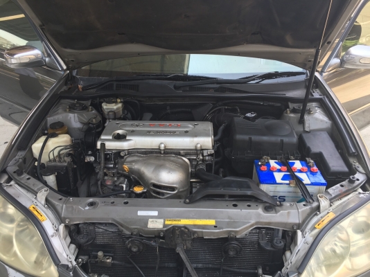 toyota camry 2.4Q สีเทาดำ ปี 2004 ไม่ติดแก๊ส เครื่องช่วงล่างดีมาก ยางปี 2015