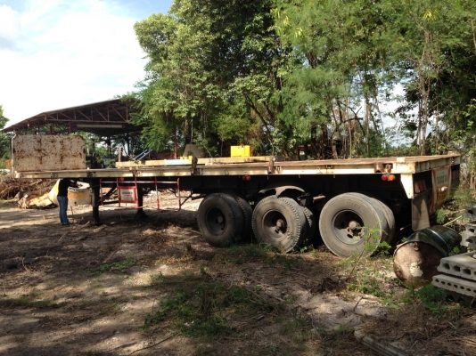 หางพื้นเรียบ 3 เพลา 12 เมตร เชิดชัยกลการ พร้อมใช้ ทะเบัยนพร้อมโอน