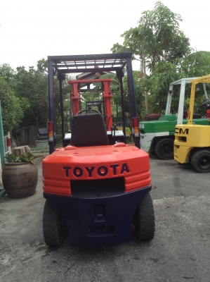 +++ ขายโฟล์คลิฟท์  TOYOTA 5FD25  ขนาด  2.5  ตัน  เครื่องยนต์ดีเซล  เสา  3  เมตร  เกียร์ธรรมดา  ยางตัน