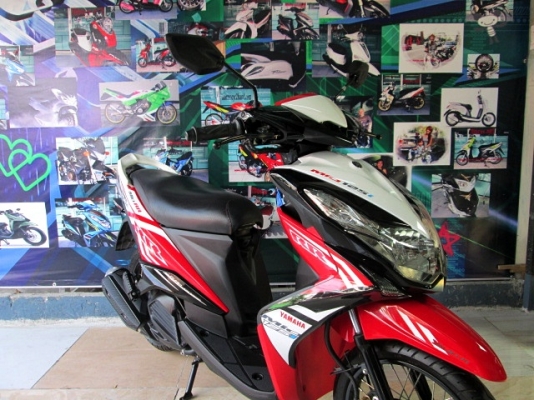 MIO 125 i RR สีแดงขาว ล้อซี่ขอบดำ ตัวใหม่ รถ 4 เดือน เครื่องยนต์เดิมๆจากศูนย์ แถม 3 รายการ