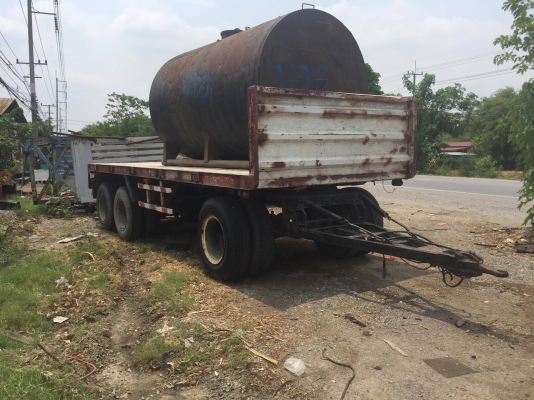 ขายลูกพ่วง 3คานพื้นเรียบ ยาว6.6 เมตร พร้อมใช้