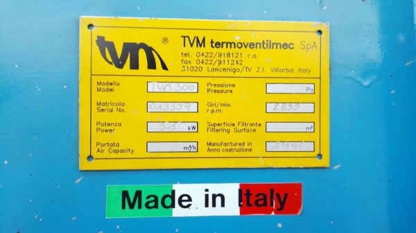 ** ขอบคุณผู้ซื้อ&amp;พี่เสือ!! ** โบวเวอร์ TVM Made in ITALY มอเตอร์ ABB 7.5 HP 2855RPM 380V สภาพสวยสดใหม่พร้อมใช้มาเทสก่อนได้!!