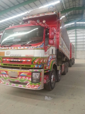 ขาย ISUZU 360 พ่วงแม่ลูก กระบะเนียมคอกเกษตรดั๊ม รถปี 53 รถวิ่ง 2 แสนโล