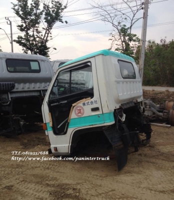 FROM JAPANหัวเก๋งรถบรรทุก6ล้อกลาง CABIN ISUZU NPR58L*หัวปิ๊บ* (รุ่นยกหัวได้/มีแหนบ/มีคัสซี/มีฐานล่าง) ราคาเพียง 59,000 บาท สนใจรีบติดต่อ 0819337688