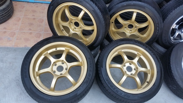 ขายล้อGR-Dขอบ17 5รู 114 ET35หน้า8ยางปี15  4 ล้อ