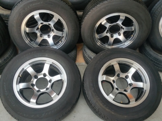 ขายล้อTE37  RX6 ขอบ15 6รู ET20 ยางปี14  4 ล้อ