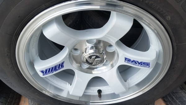 ขายล้อTE37 5 รูขอบ15 7.5 ET30 ยางปี14  4 ล้อ