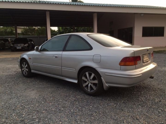ขาย civic coupe สีบรอน ปี1998 เกียร์ Auto เครื่องD16 vtec Airbag ABS
