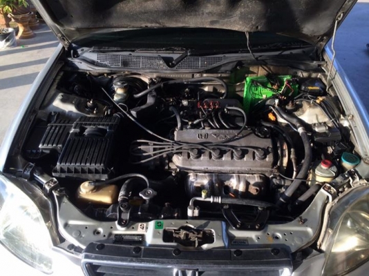 ขาย civic coupe สีบรอน ปี1998 เกียร์ Auto เครื่องD16 vtec Airbag ABS