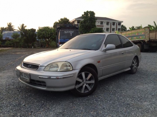 ขาย civic coupe สีบรอน ปี1998 เกียร์ Auto เครื่องD16 vtec Airbag ABS