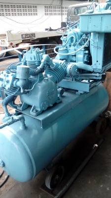 ขายปั๊มลมมือสอง(เคลื่อนที่)พร้อมใช้งาน 3 สูบ 5เเรง