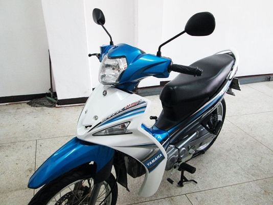(โอนฟรี) ขาย Yamaha Spark 115 I ปี 2015 สตาร์ทมือ ไมล์แท้ 5667 กม เครื่องหัวฉีดประหยัดน้ำมันขั้นเทพ  รถเกียร์ 4 จังวังหวะ สีขาว น้ำเงิน