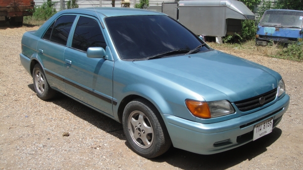 TOYOTA SOLUNA 1.5 ปี97 เครื่องเดิมดี เกียร์ดี หน้าเดิม หลังเดิม แอร์เย็น เพลงเพราะ แก๊ส+น้ำมัน ขับดี รถพร้อมใช้ ราคามอไฃ