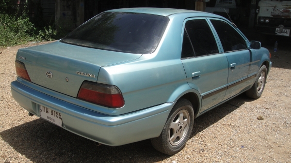 TOYOTA SOLUNA 1.5 ปี97 เครื่องเดิมดี เกียร์ดี หน้าเดิม หลังเดิม แอร์เย็น เพลงเพราะ แก๊ส+น้ำมัน ขับดี รถพร้อมใช้ ราคามอไฃ