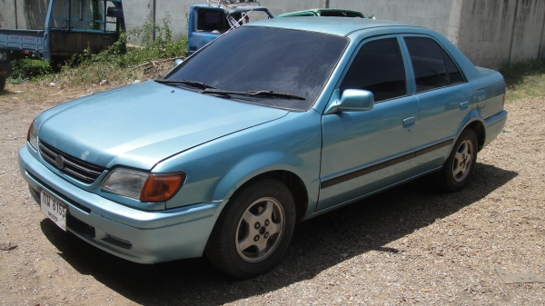 TOYOTA SOLUNA 1.5 ปี97 เครื่องเดิมดี เกียร์ดี หน้าเดิม หลังเดิม แอร์เย็น เพลงเพราะ แก๊ส+น้ำมัน ขับดี รถพร้อมใช้ ราคามอไฃ