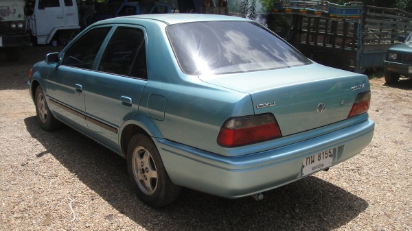 TOYOTA SOLUNA 1.5 ปี97 เครื่องเดิมดี เกียร์ดี หน้าเดิม หลังเดิม แอร์เย็น เพลงเพราะ แก๊ส+น้ำมัน ขับดี รถพร้อมใช้ ราคามอไฃ