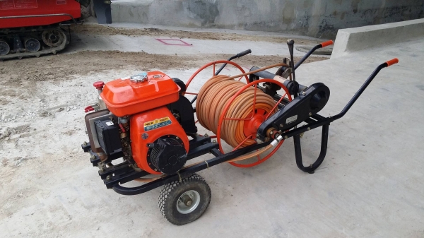 ปั๊มฉีดน้ำแรงดันเก่าญี่ปุ่น เครื่องยนต์ KUBOTA รุ่น K-SMR45  ขนาด  5.8 แรง สภาพสวย