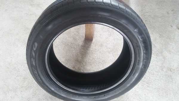 ขายยาง215/55/17 ปี14/3เส้น+ปี13/1เส้น DUNLOP 270 4เส้น