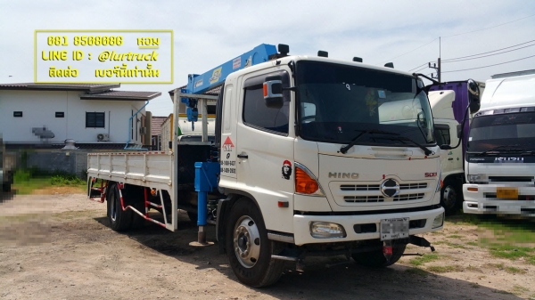 Hino 500 ปี 55 ติดเฮี๊ยบ 5 ตัน 4ปลอก Tadano ขากลม