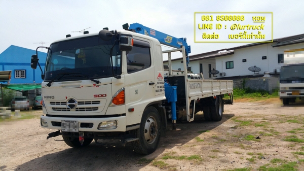 Hino 500 ปี 55 ติดเฮี๊ยบ 5 ตัน 4ปลอก Tadano ขากลม