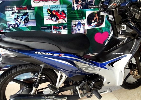 wave 110 i RS สีนํ้าเงินดำ สต๊าทมือ ตัวท็อปล้อแมกซ์ รถสวยวิ่งน้อย เครื่องดีล้อยางทุกยางเดิมๆจากศูนย์