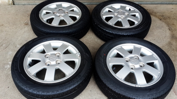 ล้อมิตซูฯ มิราจ ขอบ 14 4รู100 พร้อมยาง Bridgestone