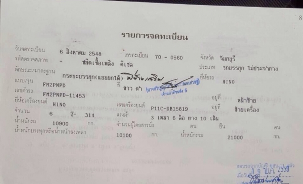 ขายรถพ่วง Hino Mega เครื่อง 320 แรง มี 4 พ่วง ปี 48,49 กระบะด้มพ์สามมิตร ลูก 2 เพลา รถพร้อมใช้งาน