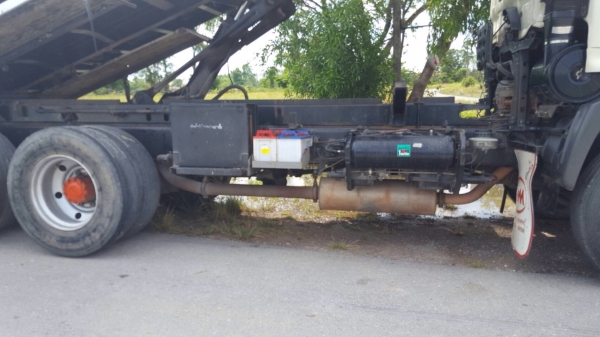 ขายรถพ่วง Hino Mega เครื่อง 320 แรง มี 4 พ่วง ปี 48,49 กระบะด้มพ์สามมิตร ลูก 2 เพลา รถพร้อมใช้งาน