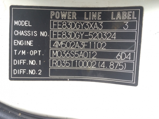 รถ MITSUBISHI CANTER  FE83  เครื่อง4M50 สอบถามเพิ่มเติมโทร 092-8599948