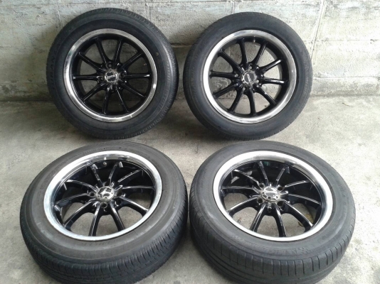 ขอบ15นิ้ว4รู100 พร้อมยาง สวยๆ 4 ล้อ ราคา 6500 บาท