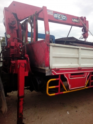 ขายถูก ด่วนๆ รถ6ล้อติดเฮี๊ยบ3.7ตัน 5ท่อน