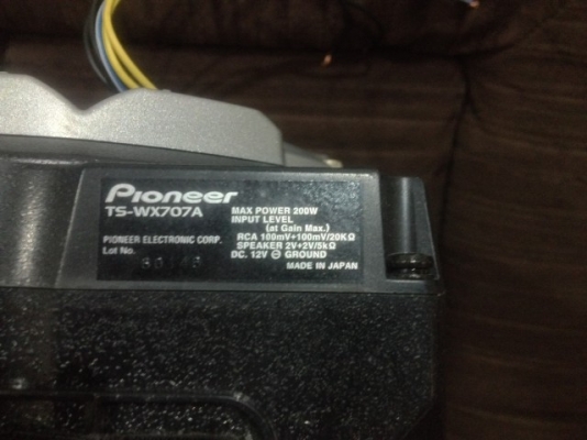 PIONEER TS WX707A 8นิ้วเเบบลูกสูบเเอมในตัว200Wเบสเเน่นๆเก่าญี่ปุ่นสวยๆ