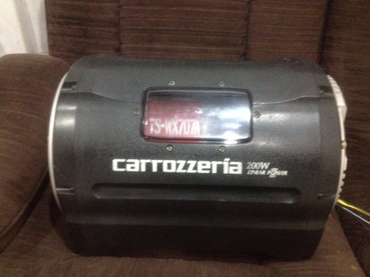 PIONEER TS WX707A 8นิ้วเเบบลูกสูบเเอมในตัว200Wเบสเเน่นๆเก่าญี่ปุ่นสวยๆ