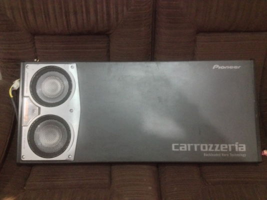 ตู้ซับ PIONEER TS WX1600A เเอมในตัว 200Wเก่าญี่ปุ่นสภาพสวยใช้งานปกติ