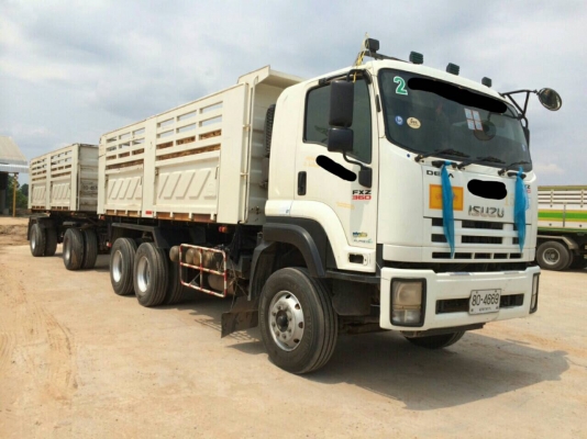 ขายรถพ่วง 18ล้อ  ISUZU  360 ดั๊ม แม่ ลูก