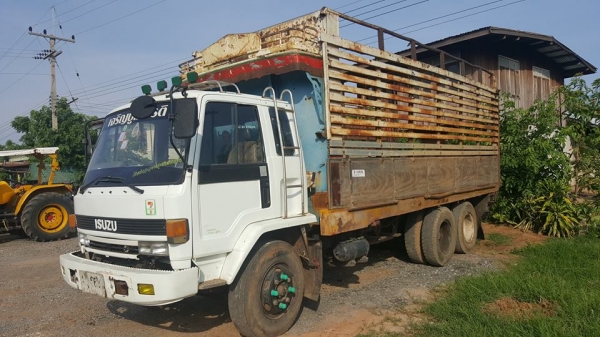 ขาย10ล้อ1เพลาดัมพ์เกษตร อีซูซุ ร็อคกี้ FVM 185ฝาส้ม เบรคทิ๊ฟฟี่ แชชซีสวย เครื่องแน่น เอกสารเล่มทะเบีบนครบ